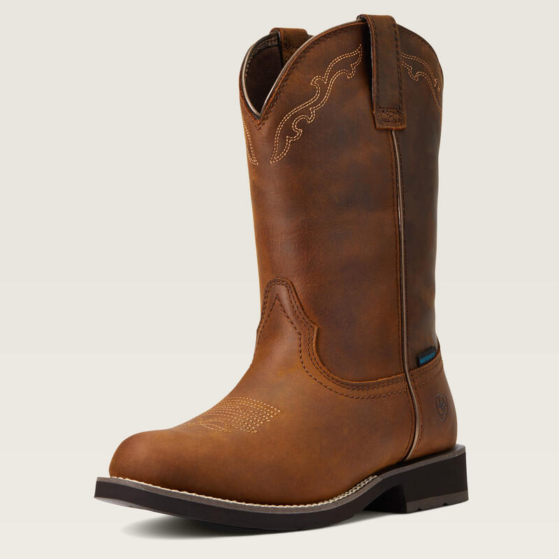 Bottes western en cuir imperméable femme Ariat Delilah Round Toe H2O