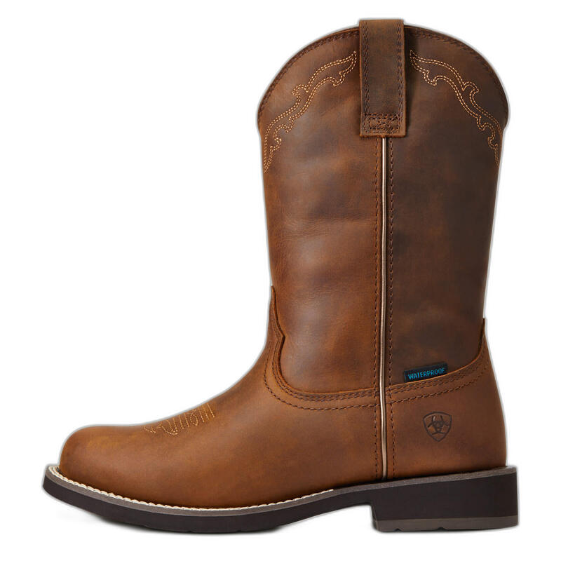 Stivali western da donna in pelle impermeabile Ariat Delilah Round Toe H2O