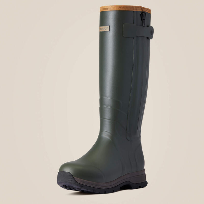 Bottes de pluie isolantes à zip en caoutchouc femme Ariat Buford