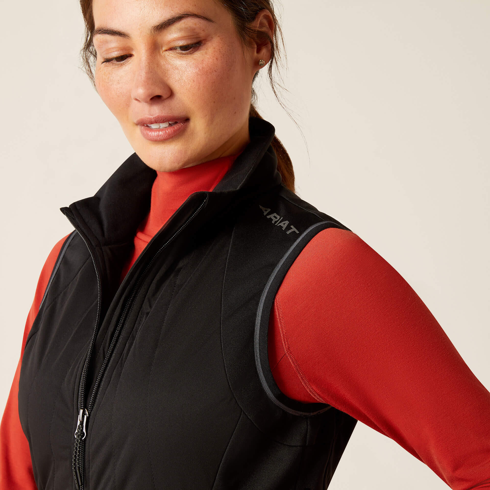 Sweatshirt Reiten Full Zip Frau Ariat Venture 3/4