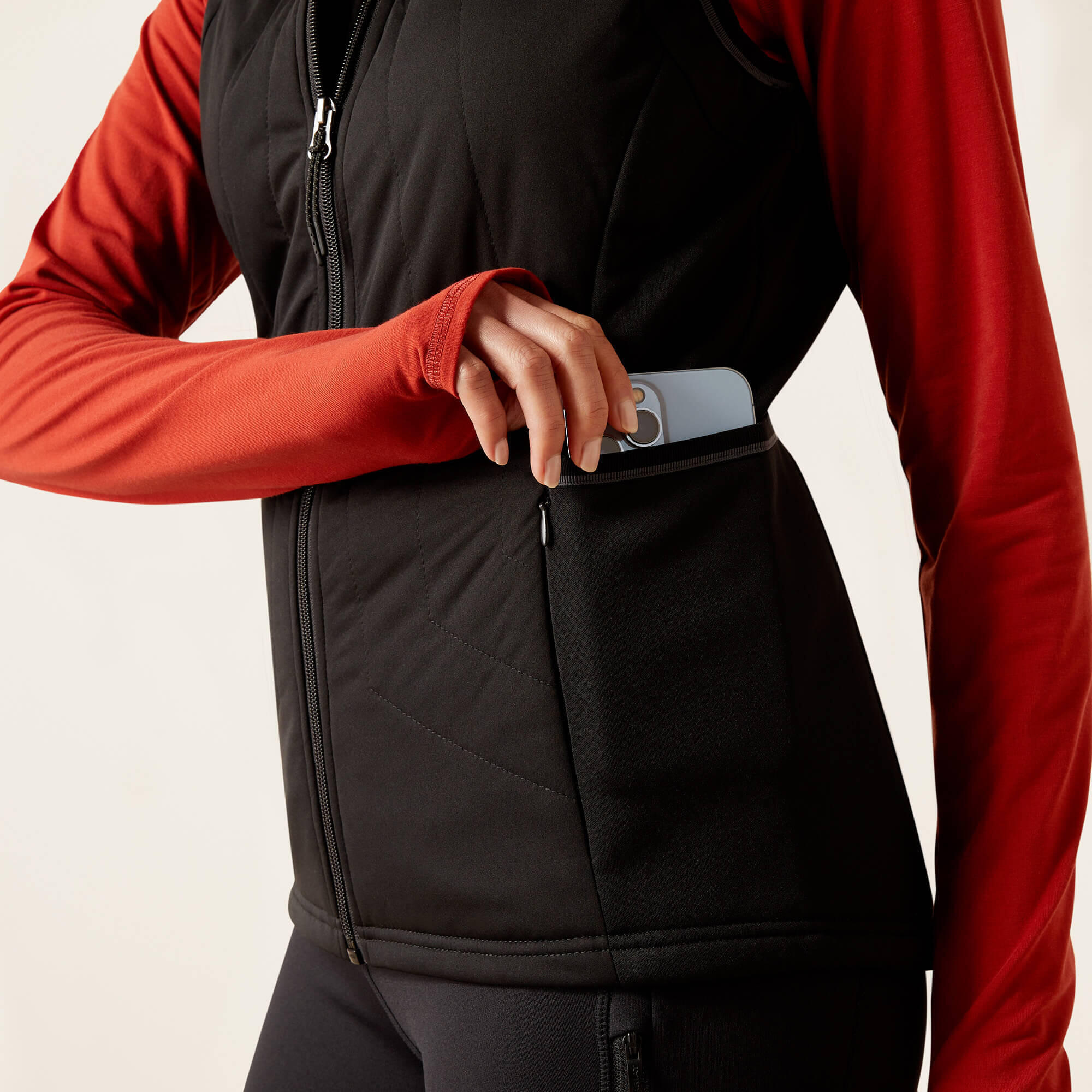 Sweatshirt Reiten Full Zip Frau Ariat Venture 4/4