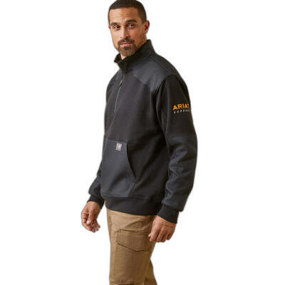 Duracanvas waterdichte 1/4 zip sweater ariat rebar workman