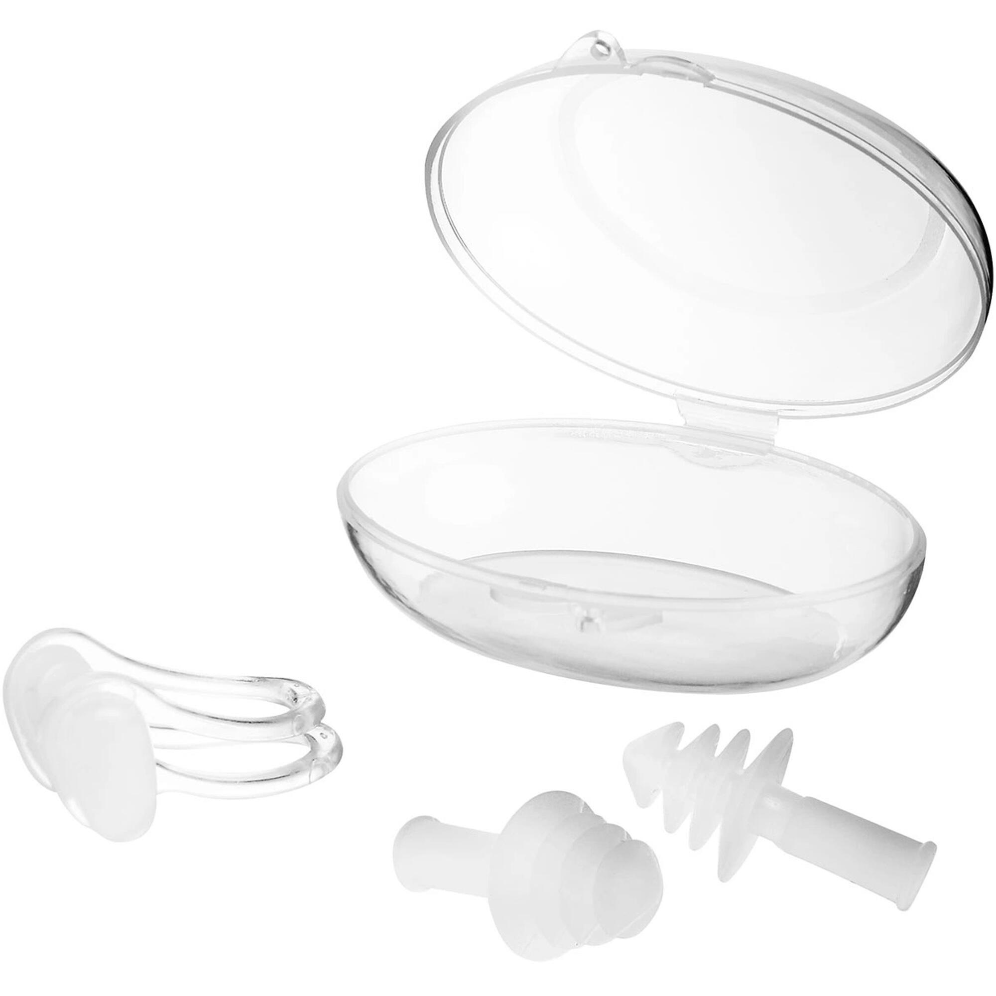 Zestaw zatyczki do uszu i klips na nos do pływania unisex tyr nose ear plug set 2/2