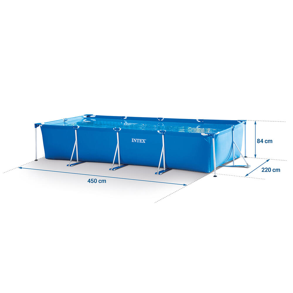 Basen stelażowy do ogrodu Intex 450 x 220 x 84 cm zestaw 16w1 5/6