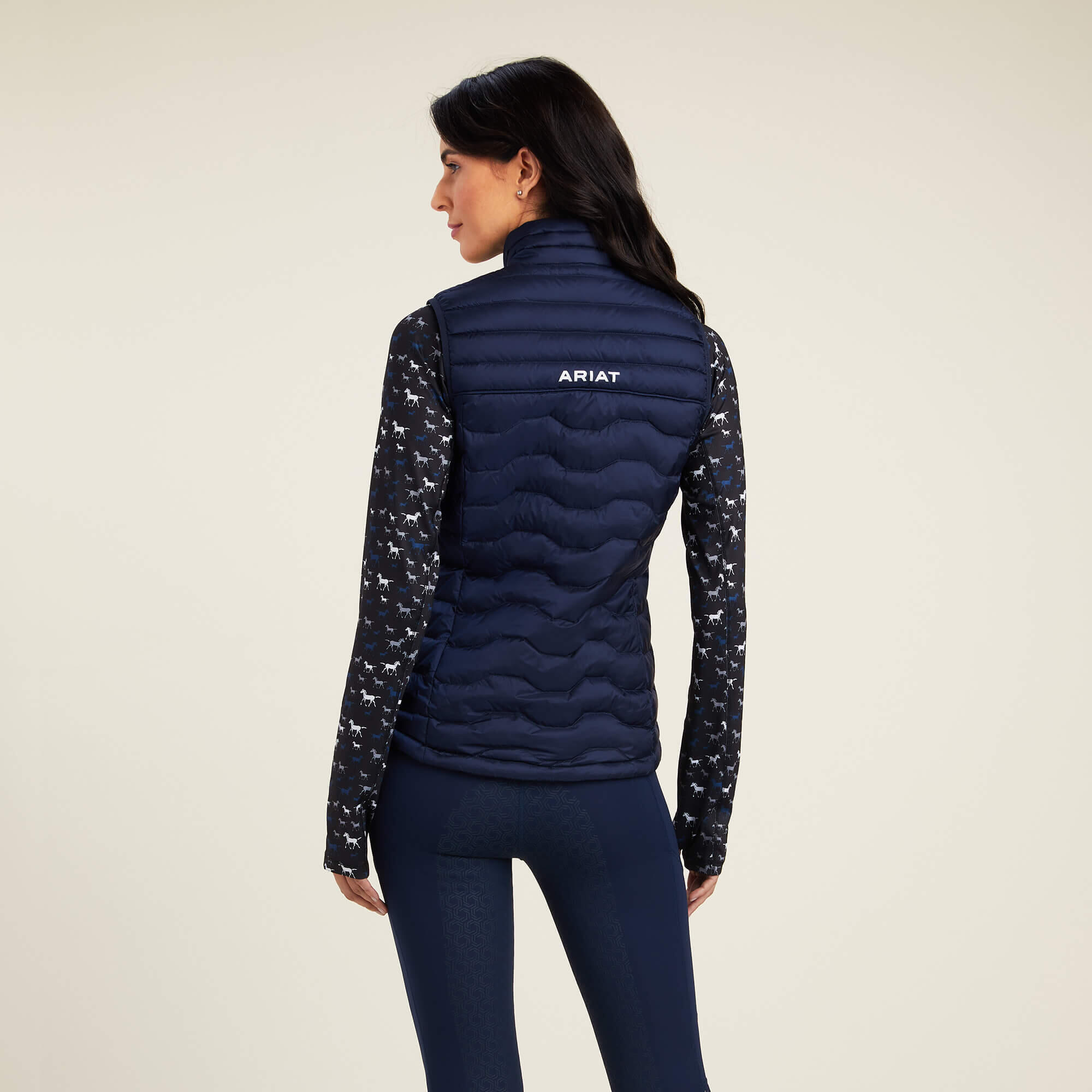 Gewatteerd mouwloos donsjack voor dames Ariat Ideal Down 2/3