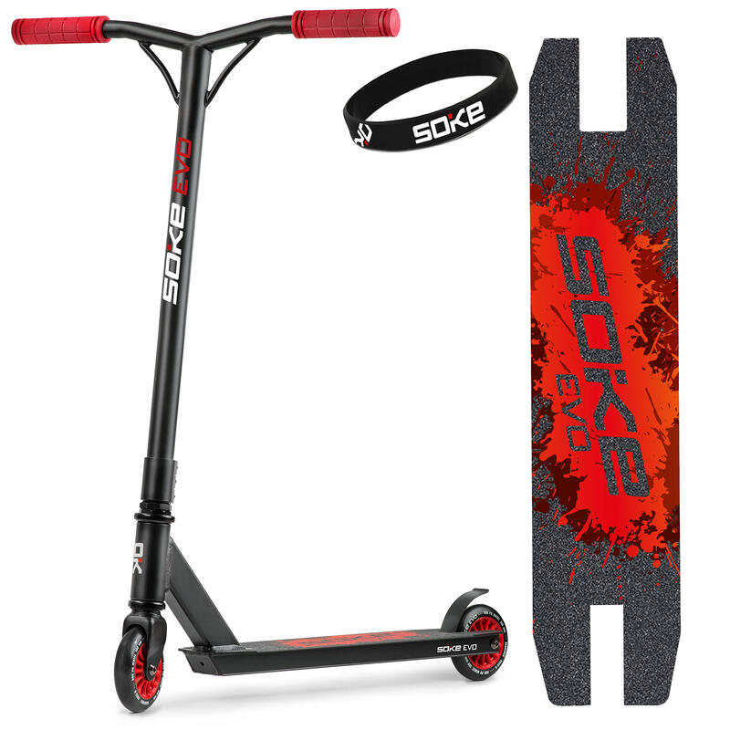 Patinete freestyle adulto Soke Evo rojo