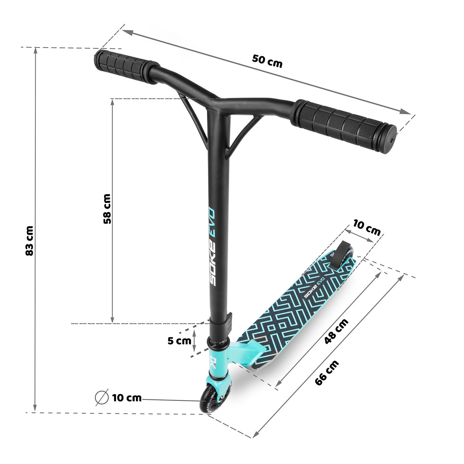 Trotinete freestyle adulto Soke Evo 5/7