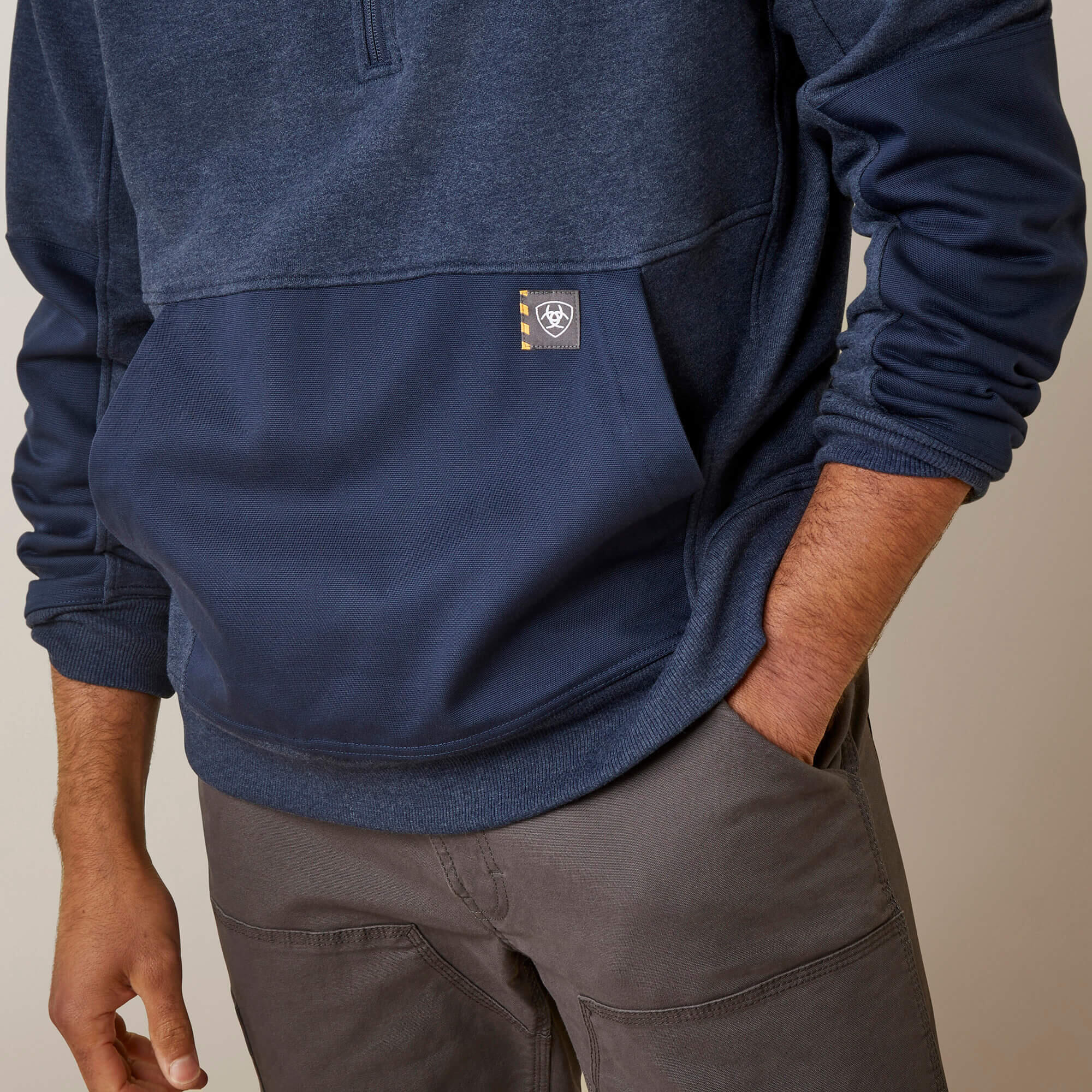Sweatshirt 1/4 zip imperméable duracanvas Ariat Rebar Workman 4/5