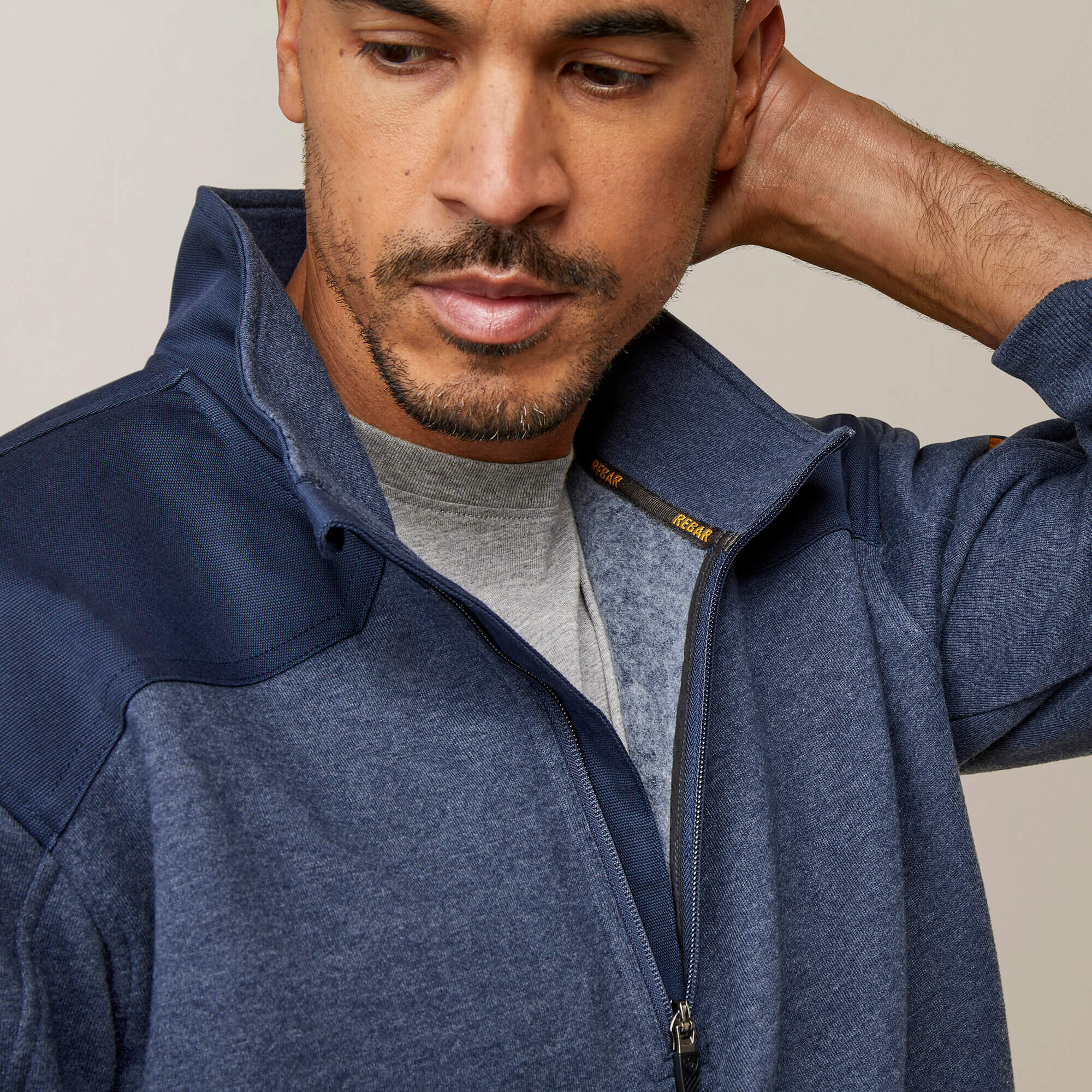 Sweatshirt 1/4 zip imperméable duracanvas Ariat Rebar Workman 5/5