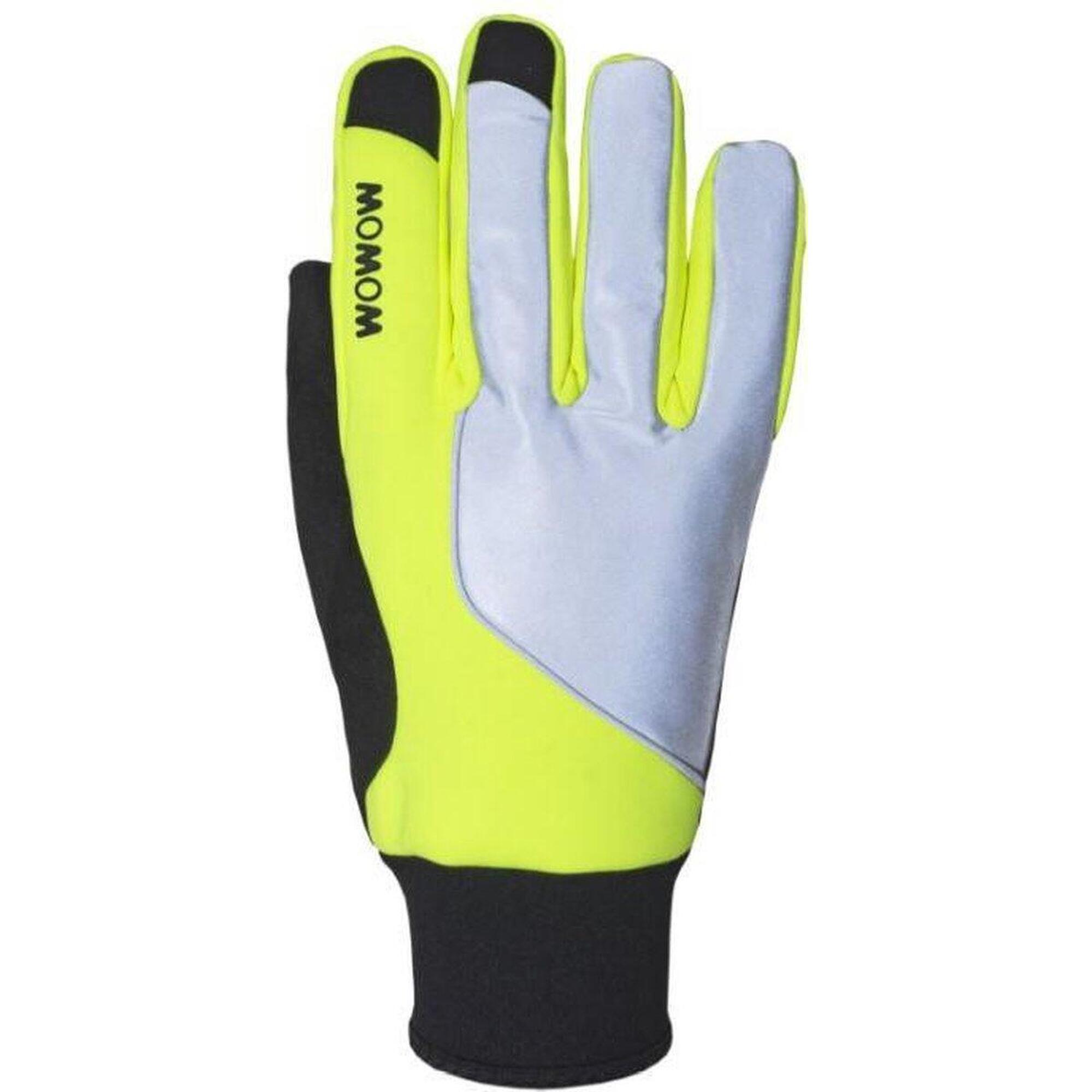 Gants de vélo imper-respirant taille M - Wetland jaune/argent