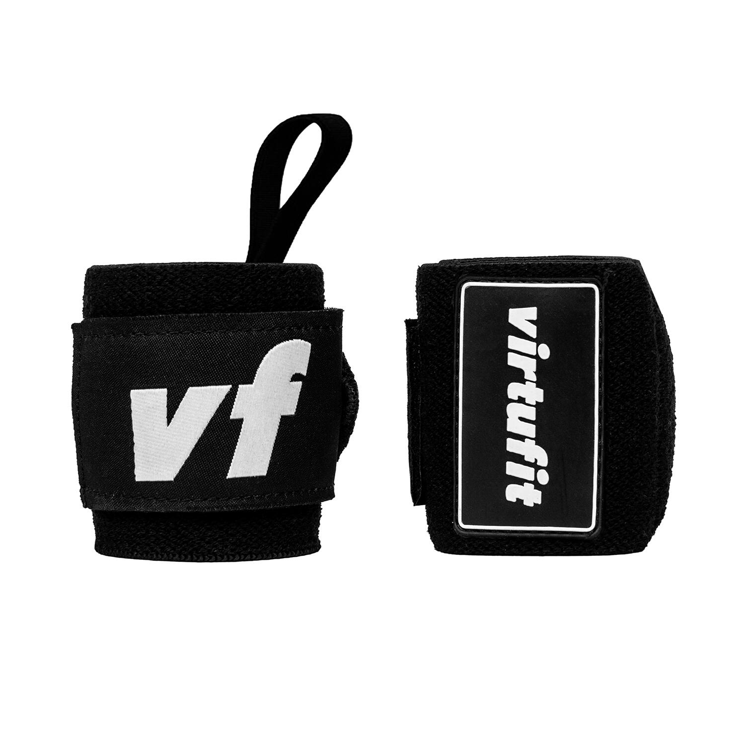 VIRTUFIT Elastische Handgelenkbandagen - Schwarz