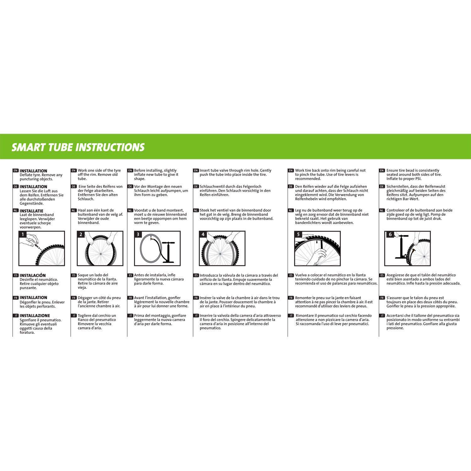 Slime Bike Inner Tube Self Sealing Various Sizes Presta and Schrader Valves 2/3