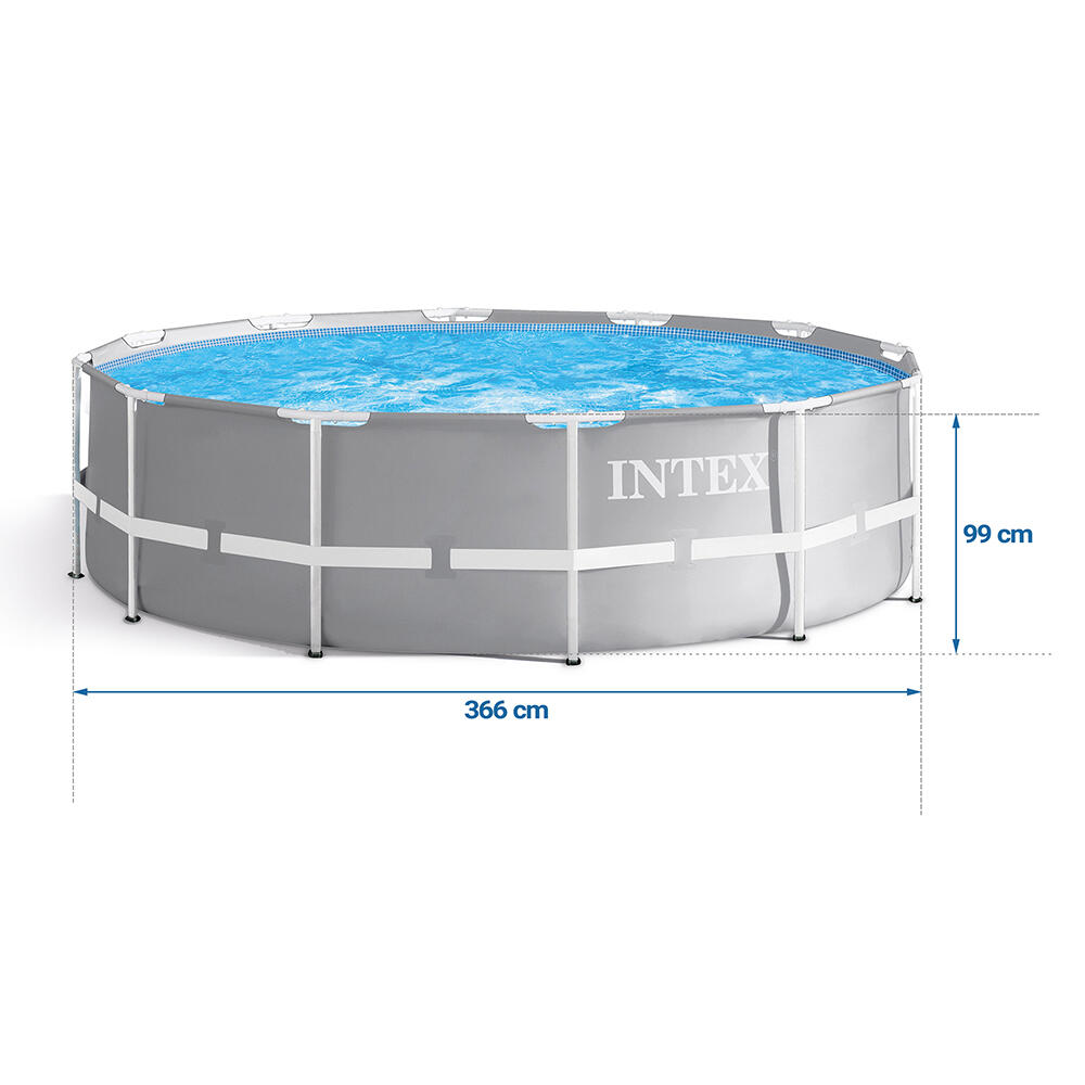 Piscina redonda desmontável INTEX Prisma Frame 366x99 cm com bomba 5/7