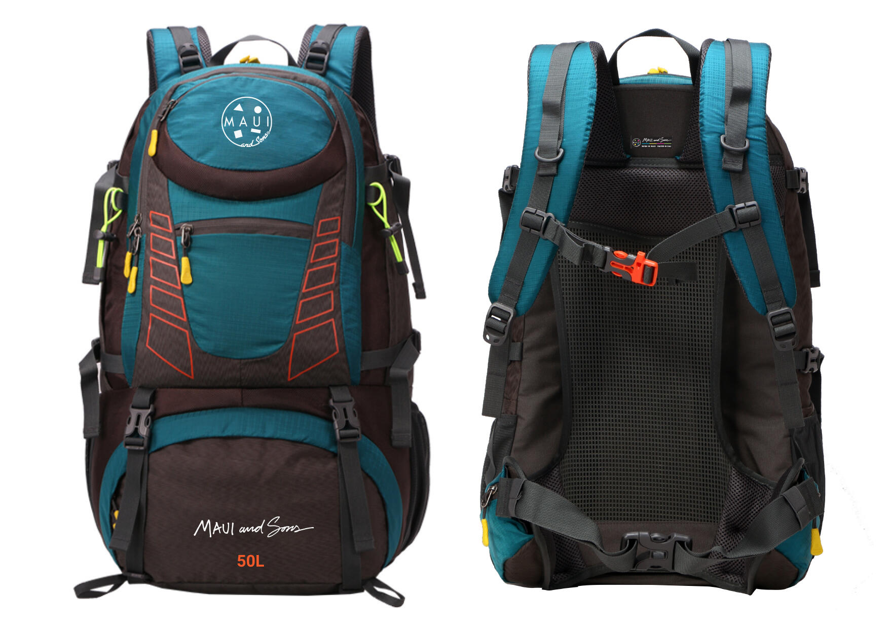Rucsac drumetii Maui&Sons 50 L, Petrol