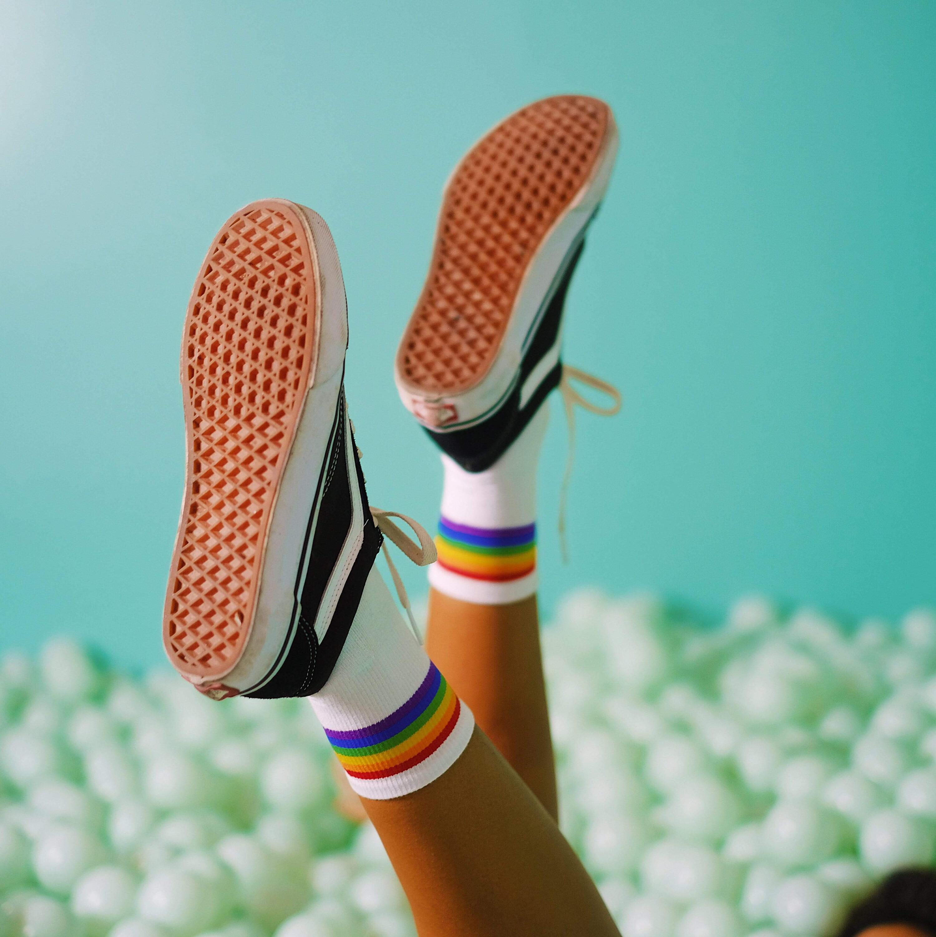Chaussettes Rainbow Pride - Ankle High - American Socks 6/7