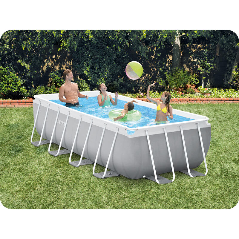 Basen stelażowy do ogrodu Intex 400 x 200 x 100 cm zestaw 17w1