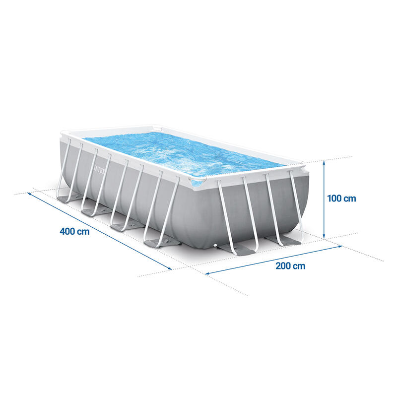 Basen stelażowy do ogrodu Intex 400 x 200 x 100 cm zestaw 17w1