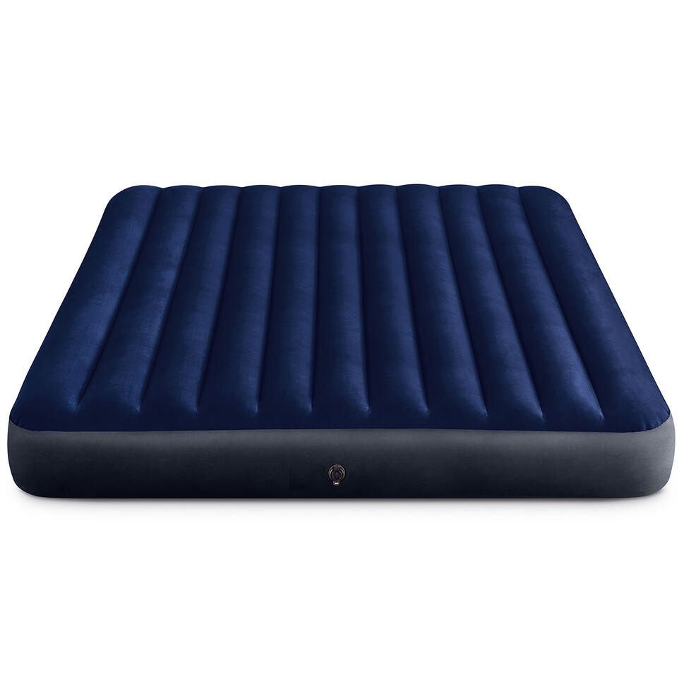 Materac dmuchany 203x183 dwuosobowy z pompką tłokową Intex 64755