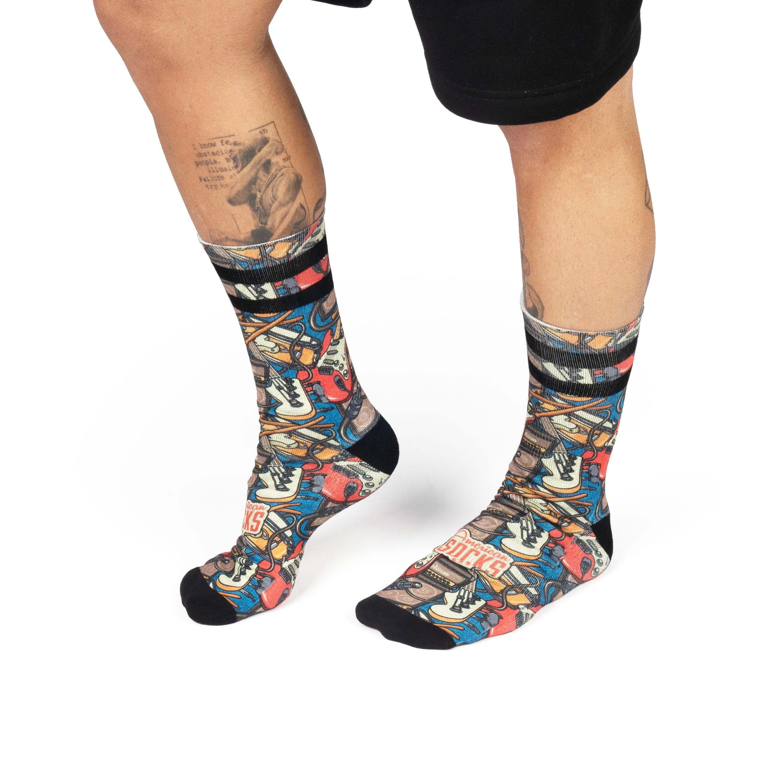 Socken Rockband - Mid High - American Socks 5/7