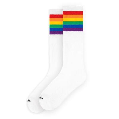 Sokken rainbow pride - knee high - american socks