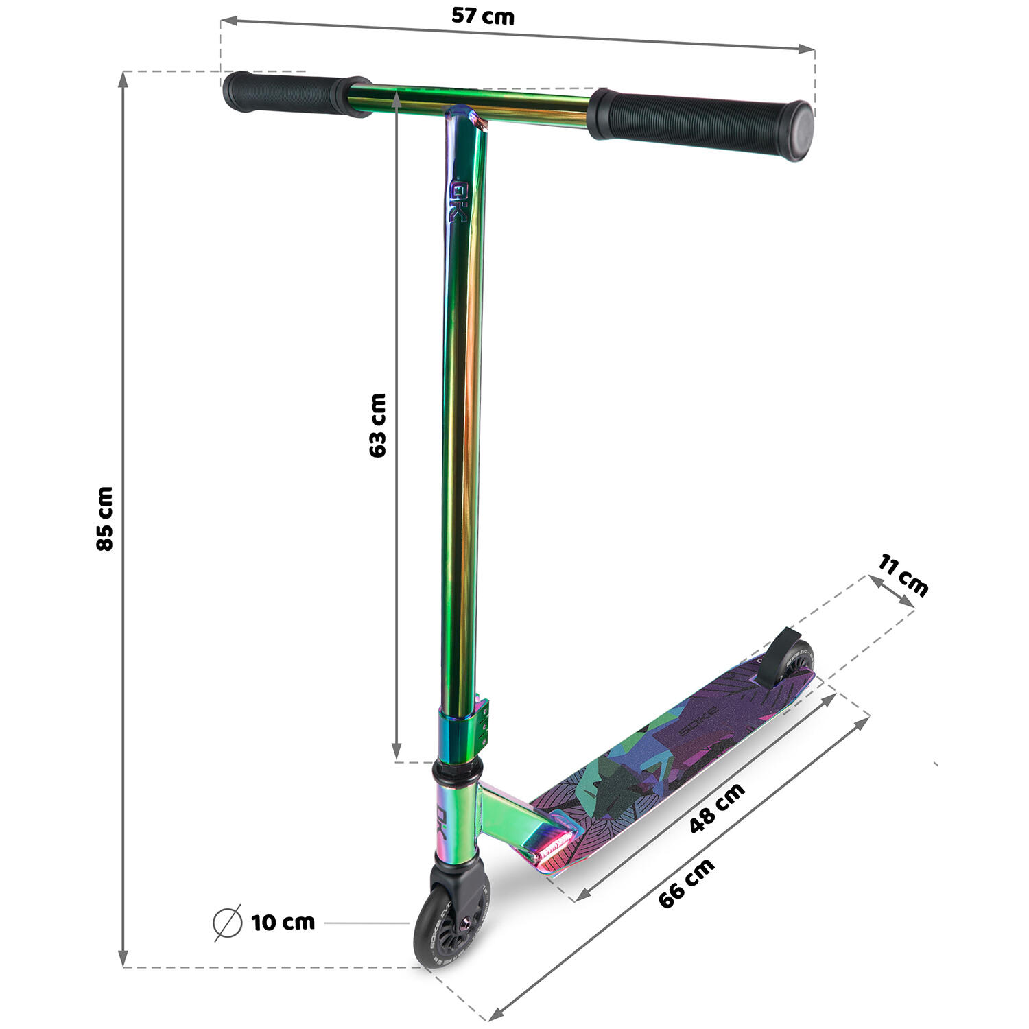 Patinete freestyle adulto Soke Evo Street 5/7
