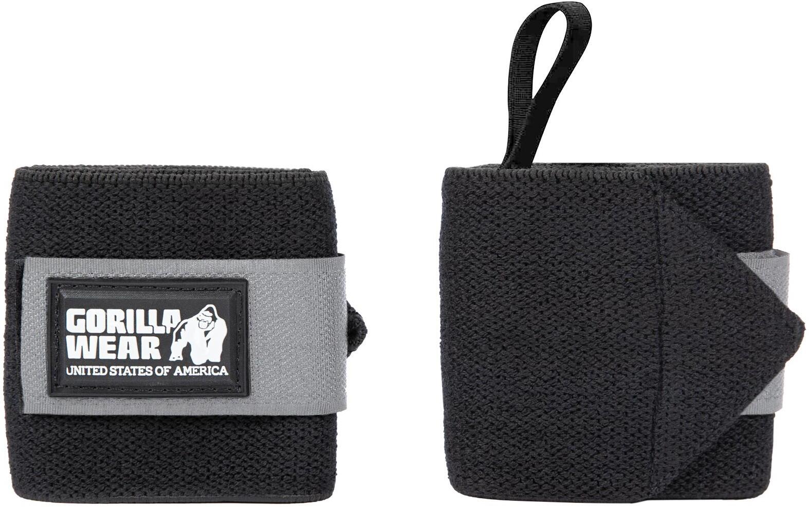 GORILLA WEAR Wrist Bendaggi BASIC - Nero/Grau
