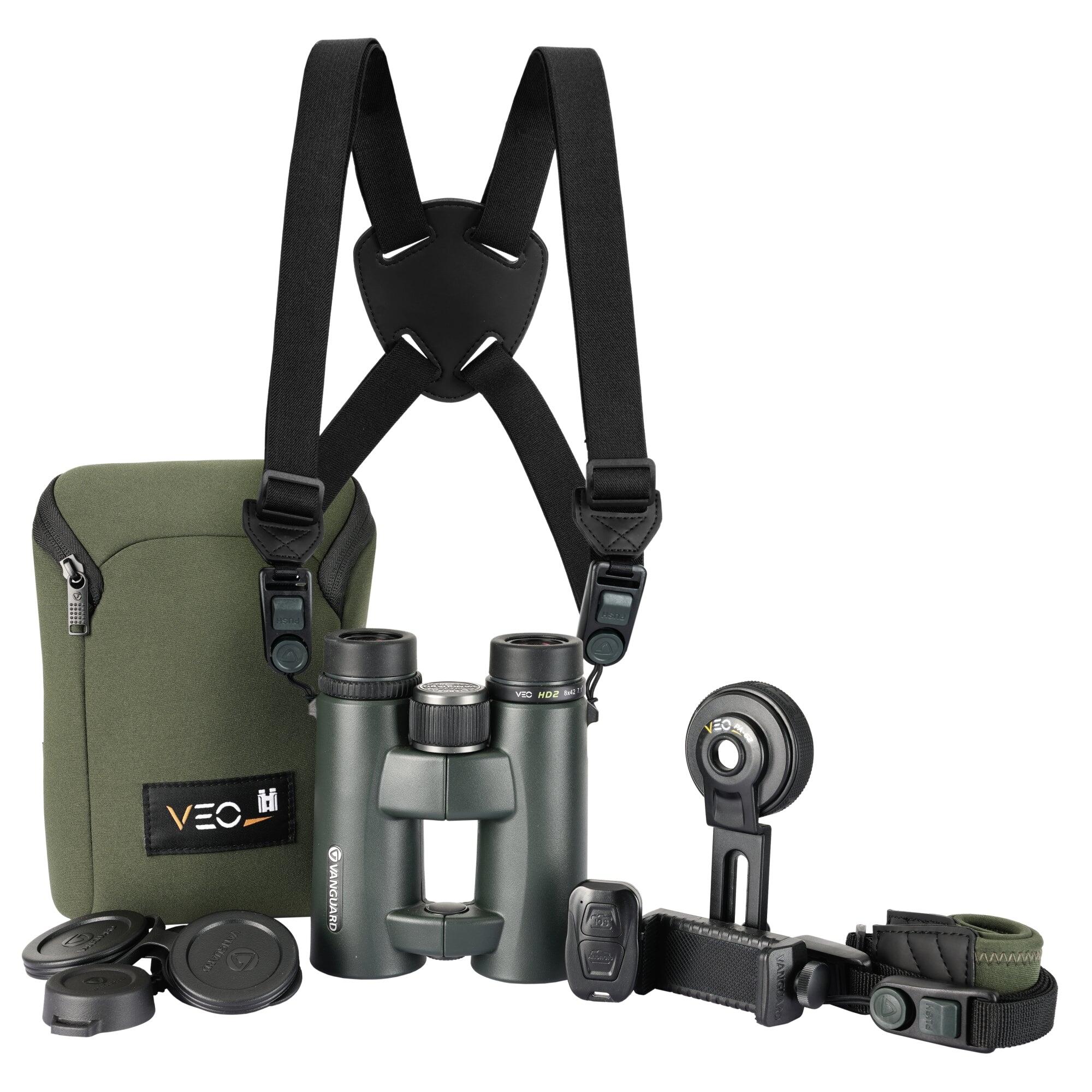 VANGUARD Kit de Prismáticos ED 8x42 Vanguard Veo HD2 8420BDL
