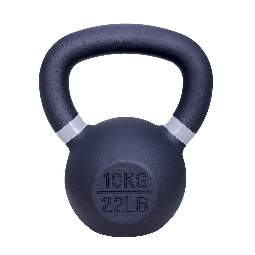 IVOL Kettlebell in ghisa 10 kg - Nero con grigio