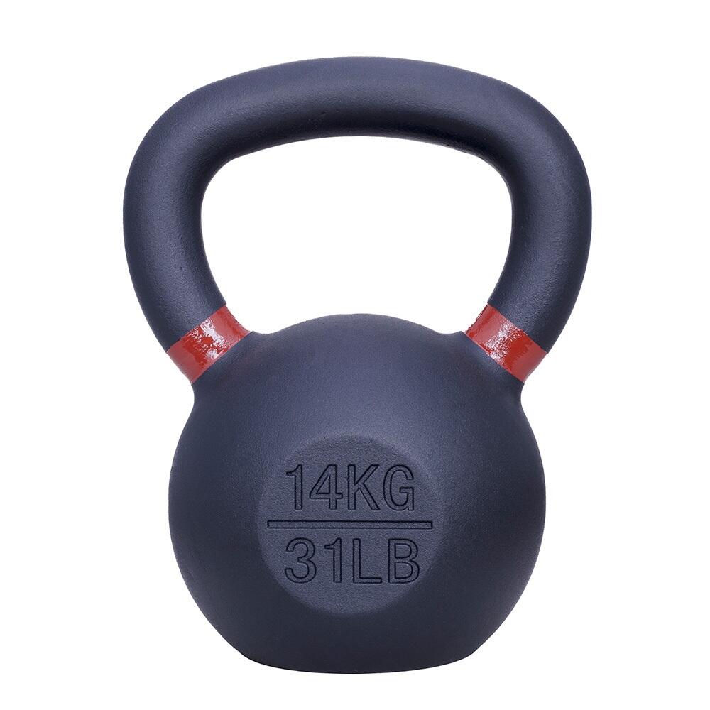 IVOL Kettlebell in ghisa 14 kg - Nero con marrone