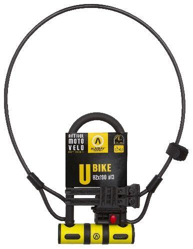 AUVRAY Dispositivo antifurto u + cavo Auvray Bike U 82X147 C. 100 D8