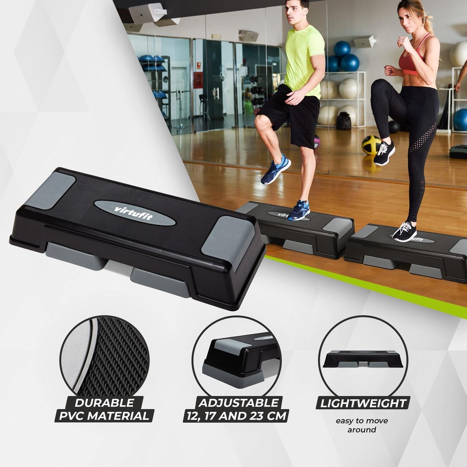Verstellbarer Aerobic Fitness Stepper Stepper VIRTUFIT DECATHLON
