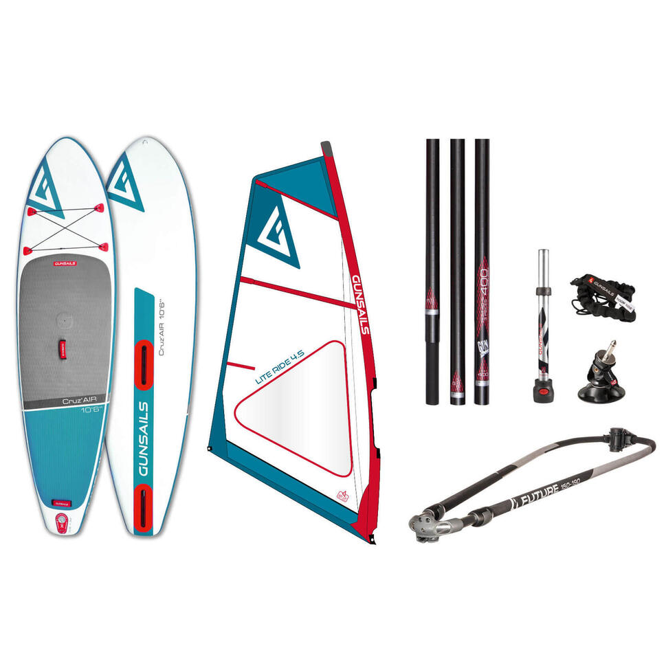 GUNSAILS WindSup Set Cruz'Air 10'6'' met SUP zeil 5,5 m² | Decathlon