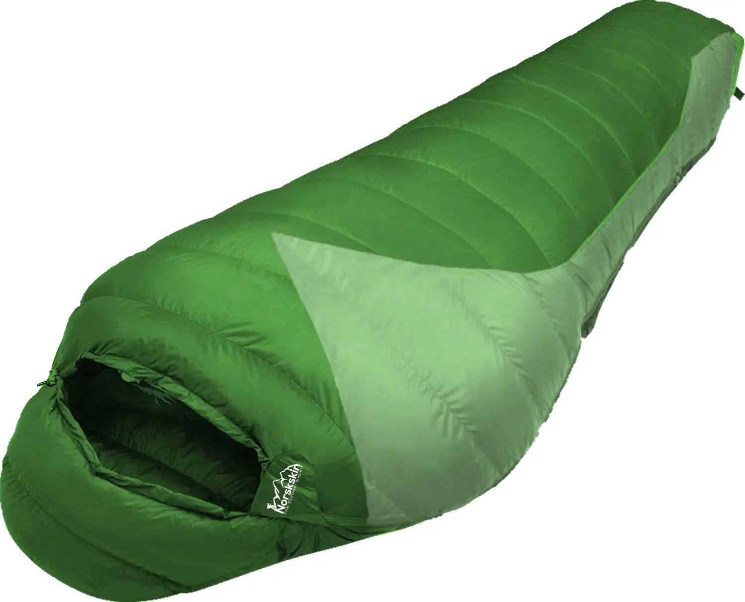 NORSKSKIN Mumienschlafsack Taiga Schlafsack für 4 Jahreszeiten 1,9 Kg Koppelbar