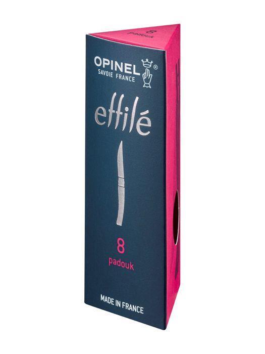 Nóż składany z ostrzem slim rękojeść drewno padouk mirror blade 5/5