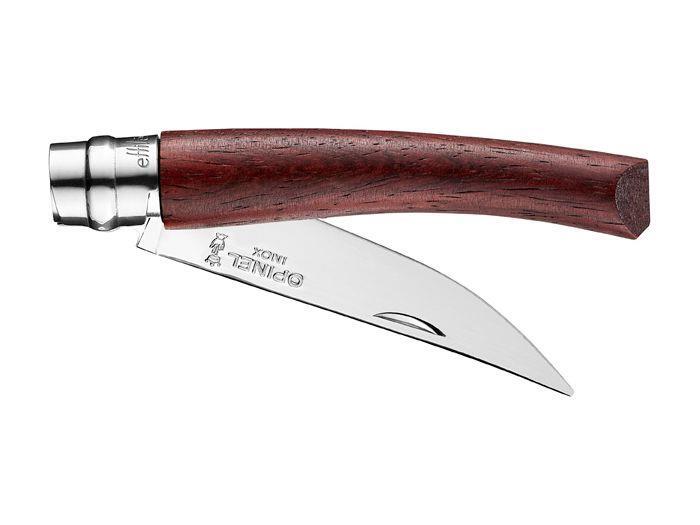 Nóż składany z ostrzem slim rękojeść drewno padouk mirror blade 3/5
