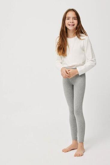 Legging fille gris basique