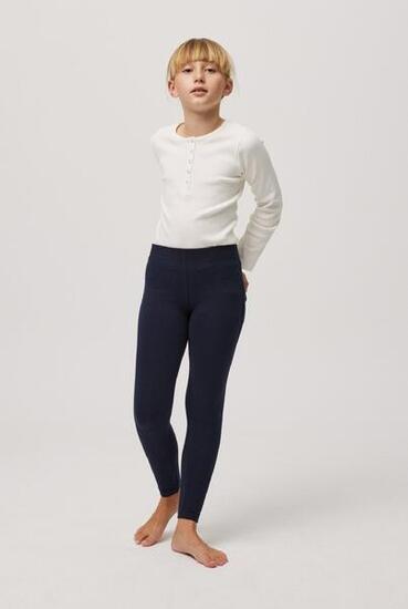 Legging basique fille marine