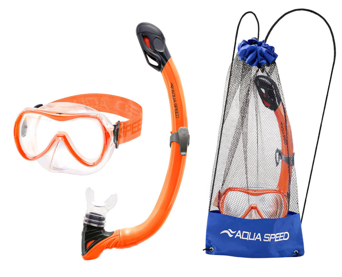 Zestaw do snorkelingu dla dzieci Aqua Speed Alize FS Samos + worek