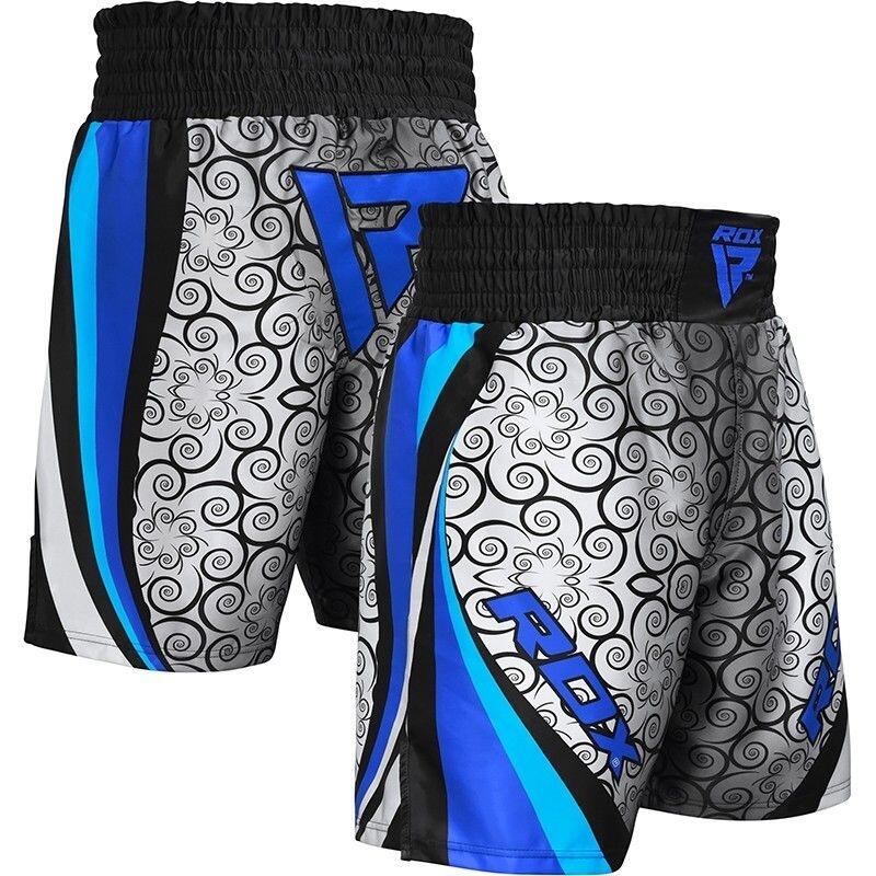 BSS Boxing Training Shorts Satin R2 - Bleu - 2XL 4/5
