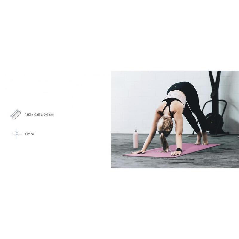 Tapis de Yoga fitnessmat Antidérapant Imperméable 6 mm Lavable Flexible
