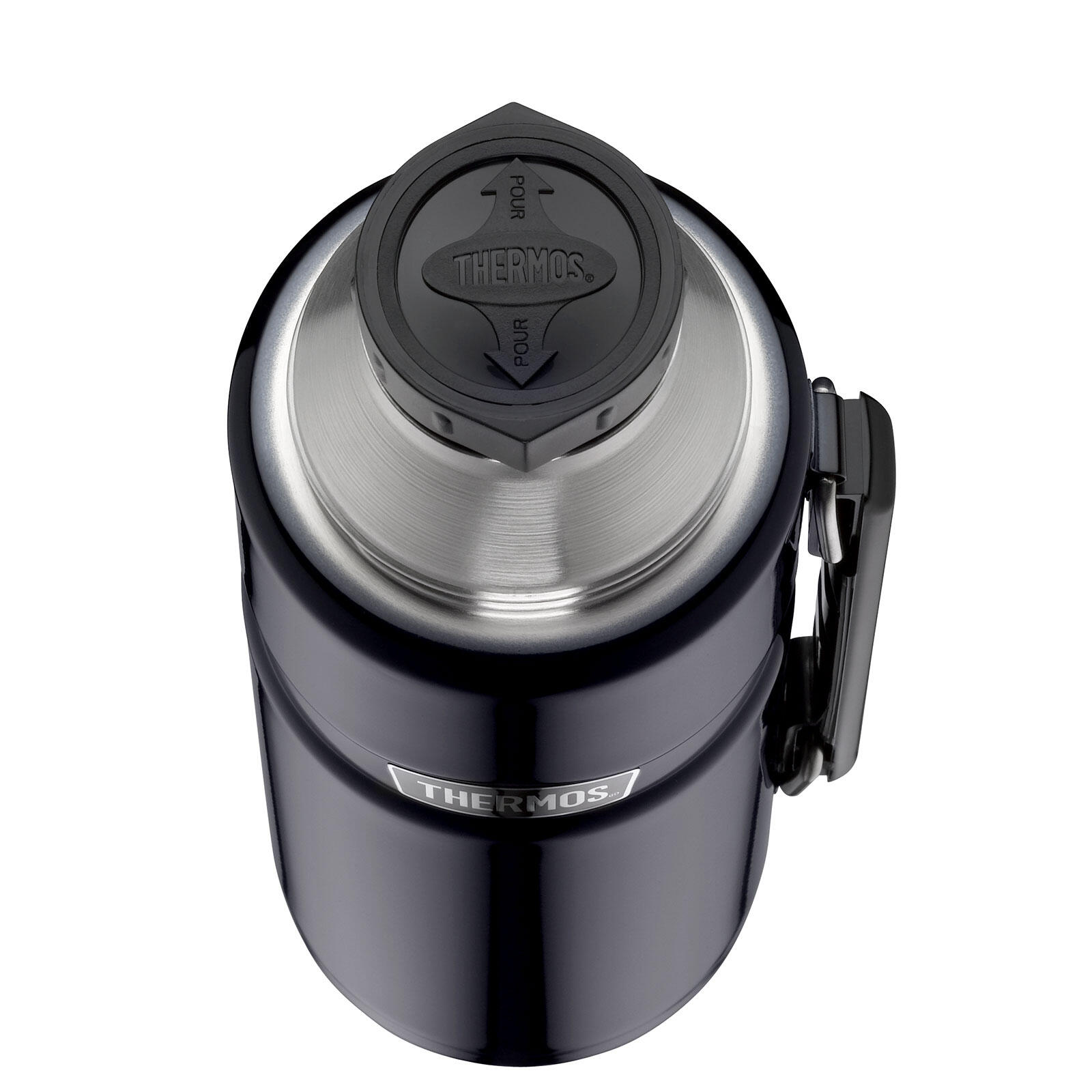 Thermos Kanne King 1,2 Isolierflasche Flasche Isolierkanne Becher Drehverschluss 3/5