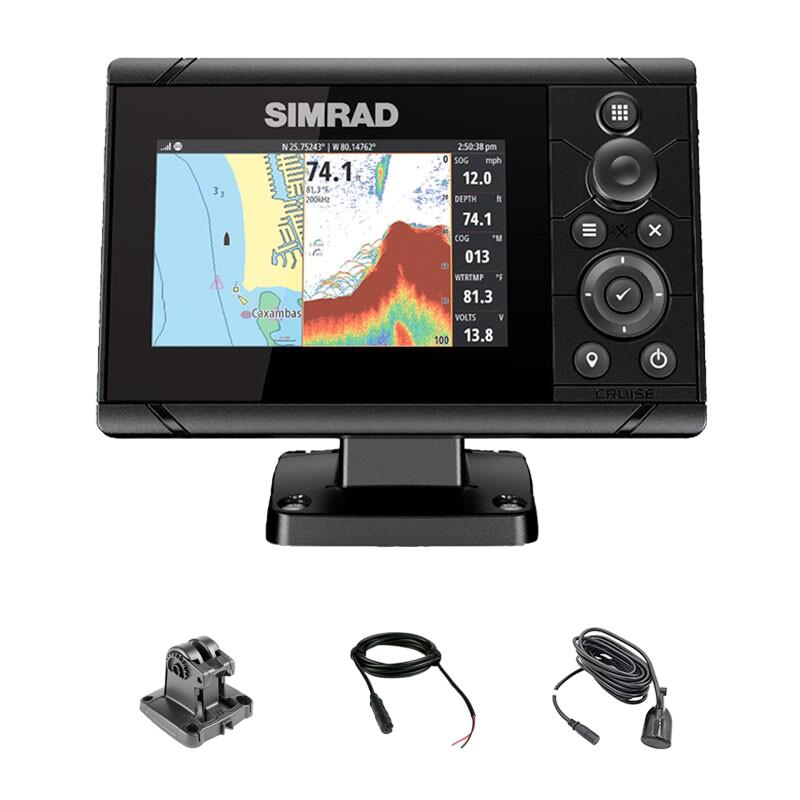 Sonda de pesca Simrad Cruise 5" 83/200 kHz Sonda GPS Plotter