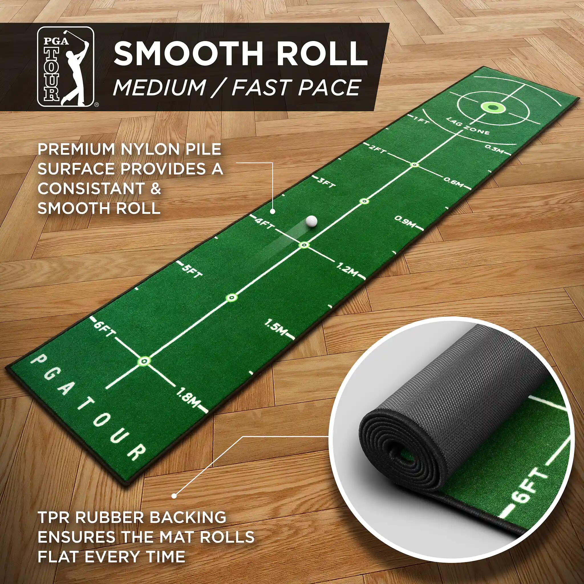 8ft Deluxe Golf Putting Mat 3/7