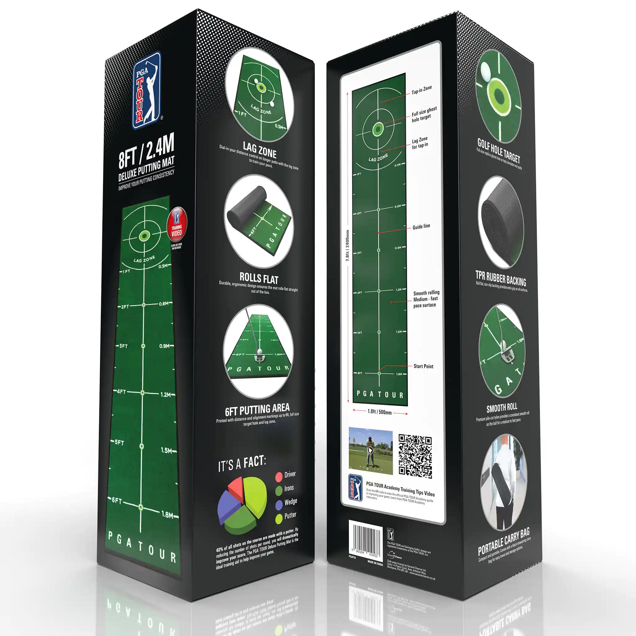 8ft Deluxe Golf Putting Mat 7/7