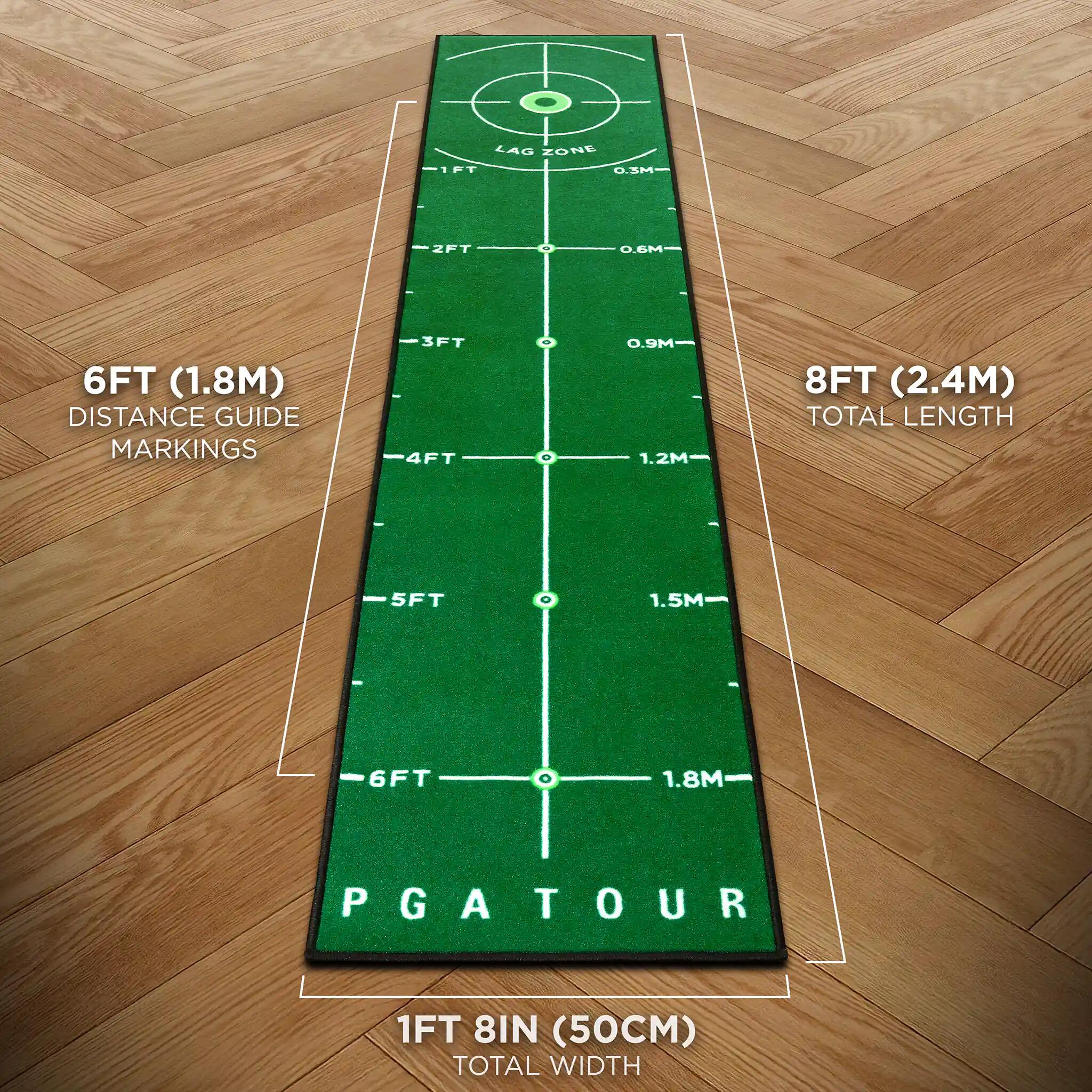 8ft Deluxe Golf Putting Mat 5/7