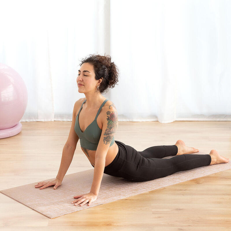 Tapis de yoga en jute Beige