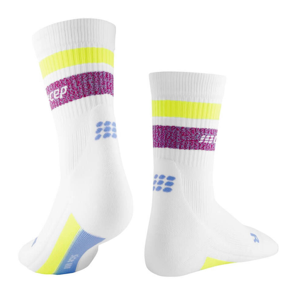 Skarpety kompresyjne damskie sportowe CEP Miami Vibes 80's krótkie