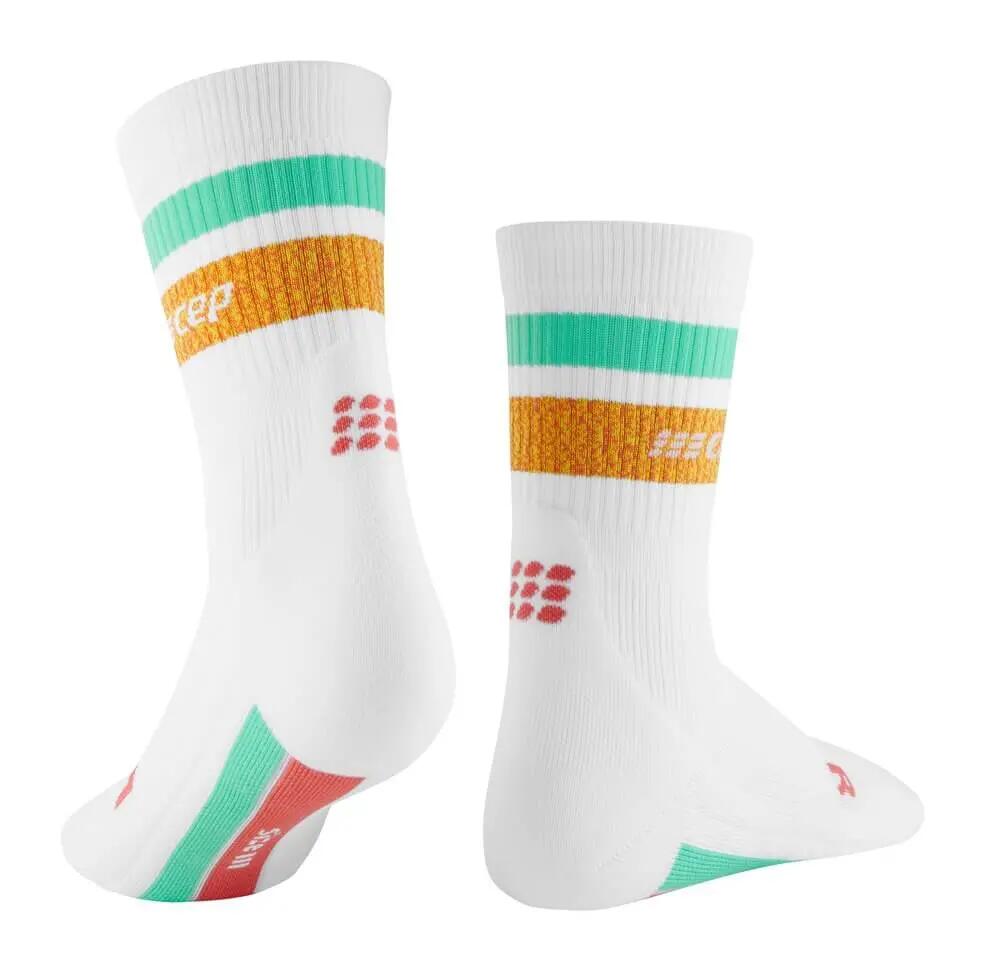 Skarpety kompresyjne damskie sportowe CEP Miami Vibes 80's krótkie 2/4