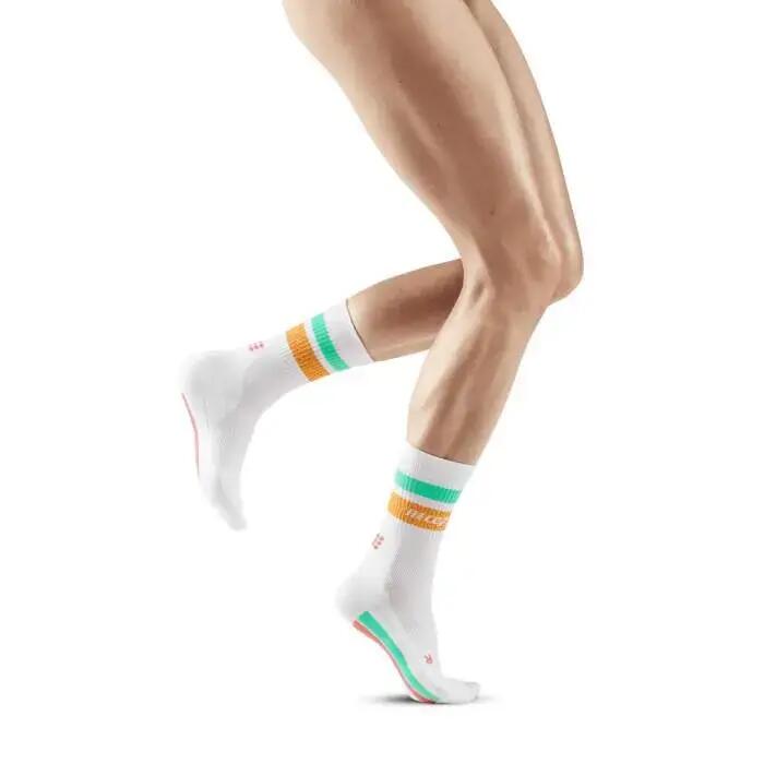 Skarpety kompresyjne damskie sportowe CEP Miami Vibes 80's krótkie 3/4