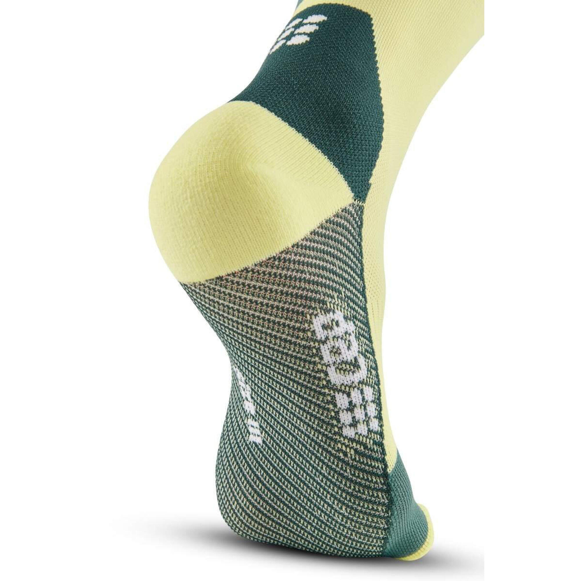 Sosete compresie medii - the run limited 2024.1 socks mid cut W - lime